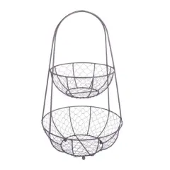 DII&reg; Bronze Chicken Wire Tiered Stand