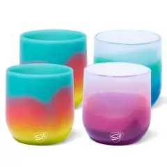 Silipint&reg; Aurora, Mountain Air & Desert Sun 12oz. Silicone Stemless Wine Glasses, 4ct.