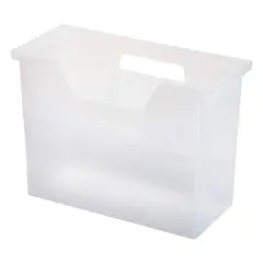IRIS&reg; Medium Open Top Plastic File Box