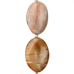 Amber Crackled Agate Oval Beads, 30mm by Bead Landing&trade;