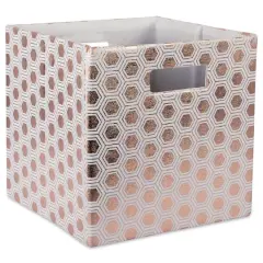 DII&reg; 11" Polyester Honeycomb Storage Cube Copper