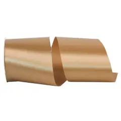 JAM Paper 4" x 50yd. Satin Allure Single Face Ribbon Antique Bronze