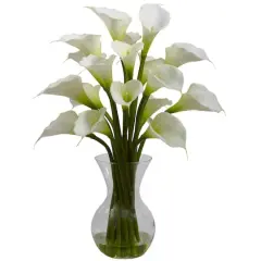 2ft. Gala Calla Lily Artificial Arrangement with Vase
