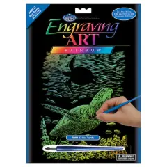 Royal & Langnickel&reg; Engraving Art&trade; Sea Turtle Rainbow Foil Kit