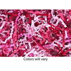 Essentials by Leisure Arts Crinkle Shred Box, 5lb. Assorted Red