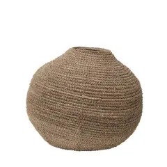 Hello Honey&reg; Large Natural Decorative Handwoven Rattan Basket