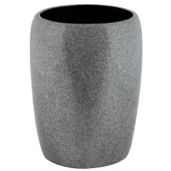 Elle D&eacute;cor Eclat Gray Glitter Waste Bin