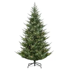 9ft. Pre-Lit Hillside Spruce Artificial Tree, Clear LED Lights