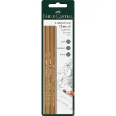 Faber-Castell&reg; Pitt&reg; Compressed Charcoal Pencil Set