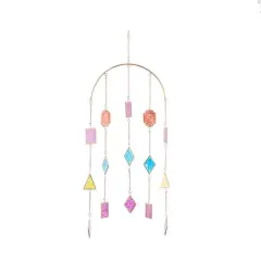Multi Metal Contemporary Windchime, 34" x 14" x 2"