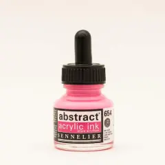 Sennelier Abstract Acrylic Ink, 30mL Fluorescent Pink