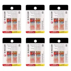 SINGER&reg; Universal Regular & Ball Point Titanium Needles, 48ct.