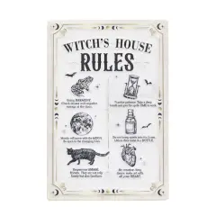 9.5" x 14" Witch's House Rules Wall Sign by Ashland&reg;