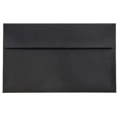 JAM Paper A9 Black Linen Premium Invitation Envelopes