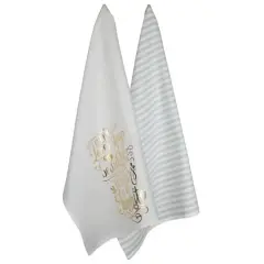 DII&reg; Love Story Printed Dishtowels, 2ct.