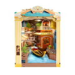 Rolife&reg; Romantic Venice DIY Book Nook Shelf Insert Kit