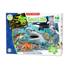 Puzzle Doubles! - Glow in the Dark Sea Life: 100 Pcs