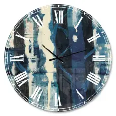 Designart 'Deep Woods Ii Indigo Traditional Wall Clock