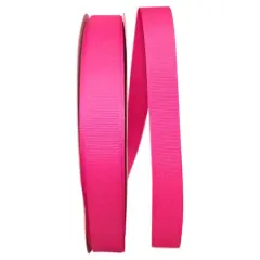 JAM Paper 7/8" Grosgrain Texture Ribbon Shocking Pink