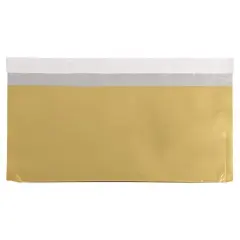 JAM Paper 4" x 9.5" Foil Business Envelopes, 25ct. Gold