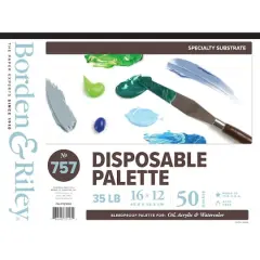 Borden & Riley&reg; No.757 Disposable Palette Paper Pad