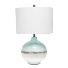 Lalia Home Bayside Horizon 24" Table Lamp with Fabric Shade