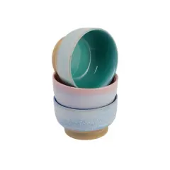 Hello Honey&reg; Multicolor Modern Stoneware Bowl Set