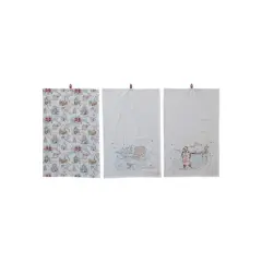 Hello Honey&reg; Holiday Scene & Sentiment Cotton Printed Tea Towel with Loop Set