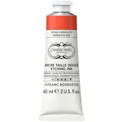 Charbonnel Etching Ink, 60mL Vermillion Red