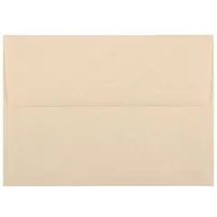 JAM Paper 4.75" x 6.5" Parchment Invitation Envelopes, 50ct. Brown Recycled