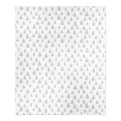 Gray Forest Pattern 50x60 Sherpa Fleece Blanket