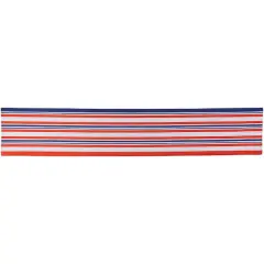 71" Red, White & Blue Striped Table Runner