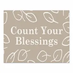 Count Blessings Tabletop Canvas