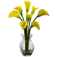 16" Classic Calla Lily Arrangement Yellow