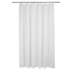 Bath Bliss Extra Long White Shower Liner