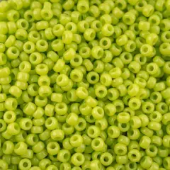 John Bead 11/0 Miyuki Glass Seed Beads, 13g Chartreuse Opaque