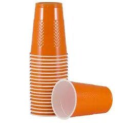 JAM Paper 16oz. Plastic Party Cups, 20ct. Orange