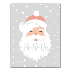 Ho Ho Ho Santa 11x14 Canvas Wall Art