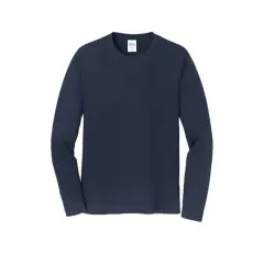 Port & Company&reg; Fan Favorite&trade; Colors Long Sleeve T-Shirt Deep Navy