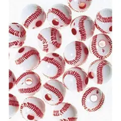 S&S&reg; Worldwide Baseball Plastic Beads, 12mm