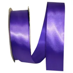 JAM Paper 1.5" x 50yd. Single Face Satin Ribbon Purple Haze