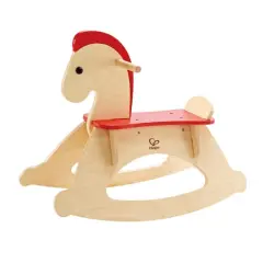 Hape Rock & Ride Beige Wooden Rocking Horse