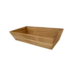 15.5" Natural Brown Wood Tray by Ashland&reg;
