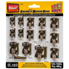 HangZ&trade; 10lb-100lb. Gallery Picture Hooks Value Pack