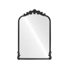 18" x 27" Ornate Arch Wall Mirror in Black Metal Frame by Ashland&reg;