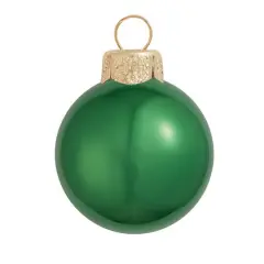 Whitehurst 2ct. 6" Pearl Glass Ball Ornaments Green Pearl