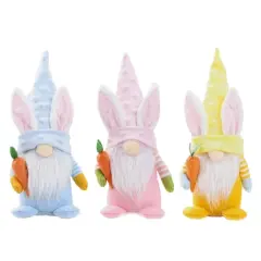 Santa's Workshop 10" Easter Gnomes Decoration Set