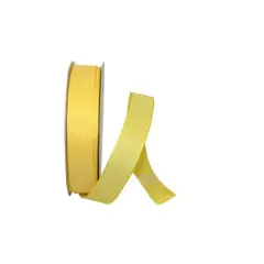 Reliant 7/8" x 50yd. Linen Touch Mono Solid Ribbon Lemon