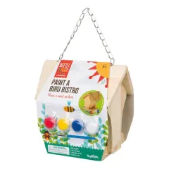 Toysmith Beetle & Bee Paint a Bird Bistro&trade; DIY Birdhouse Activity Kit