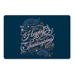 Happy Thanksgiving Script Floor Mat